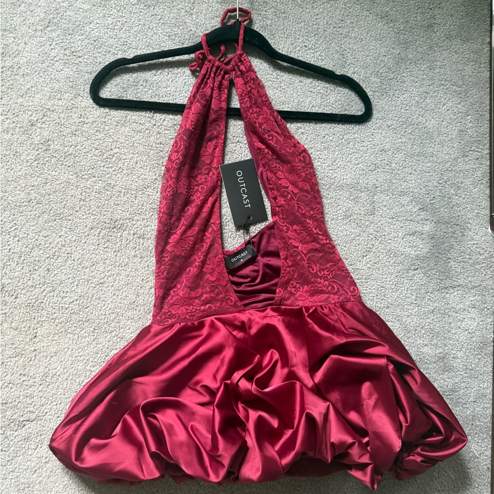 Outcast Red Halter Dress